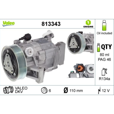 VALEO Kompressor 813343 VALEO Kompressor 813343