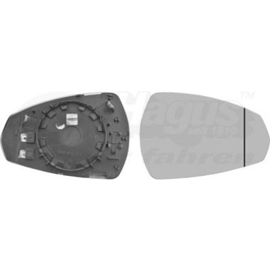 Aussenspiegelglas re. bhz | Audi A3(8V1) asph. OE 8V0 857 536 E