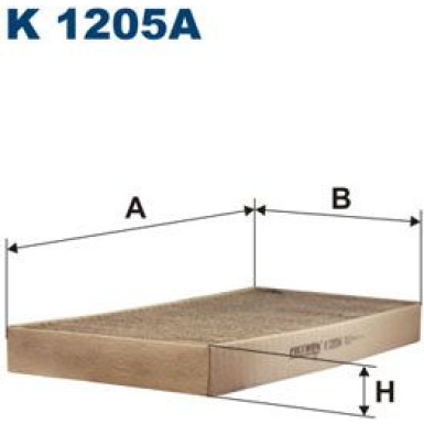 FILTRON Filter, Innenraumluft | K 1205A
