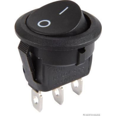Wippschalter schwarz geclipst | Anschluss: 3x2,8mm | 70468074
