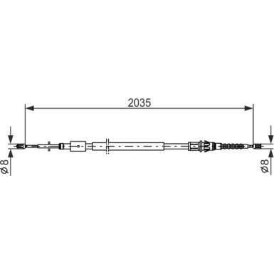 Handbremsseil | PEUGEOT 307,CIT C4 00 | 1987477598