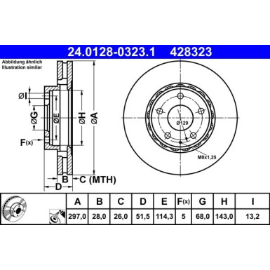 Bremsscheibe | 24.0128-0323.1