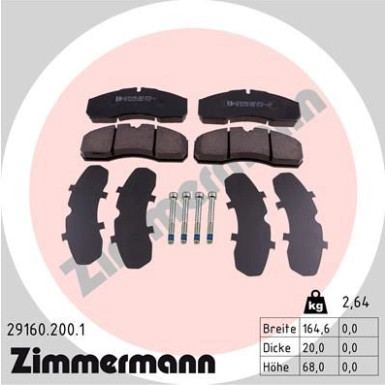 ZIMMERMANN Bremsbeläge