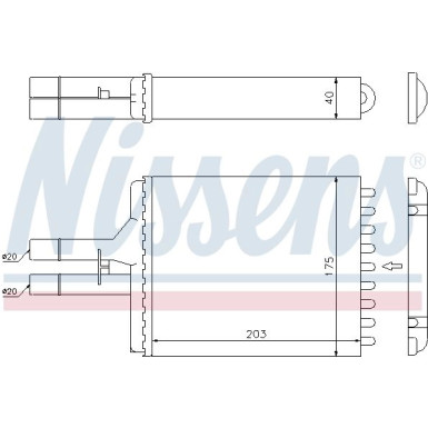 Heizkühler PKW | OPEL Vectra B | 72656