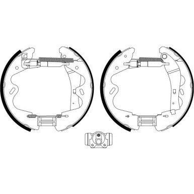 Satz Bremsbacken Nissan Cabstar, Terrano Ii 2.4-3.0D 02/03 Shoe Kit Pro 84065100