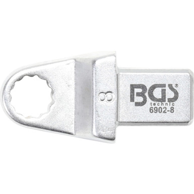 BGS Einsteck-Ringschlüssel | 8 mm | Aufnahme 9 x 12 mm | 6902-8