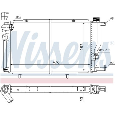 NISSENS Motorkühler NISSENS Motorkühler