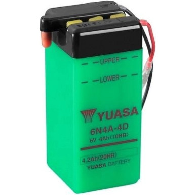 Yuasa Motorradbatterie TROCKEN | Offen ohne Säure | 6N4A-4D -Y Yuasa Motorradbatterie TROCKEN | Offen ohne Säure | 6N4A-4D -Y