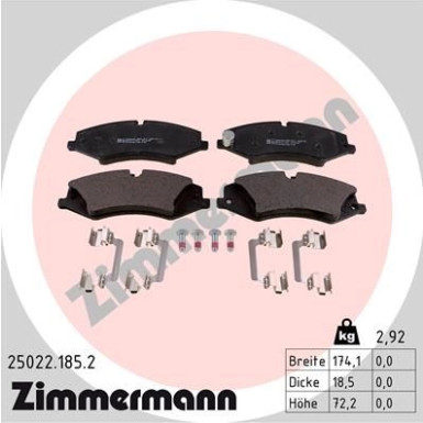 ZIMMERMANN Bremsbeläge ZIMMERMANN Bremsbeläge