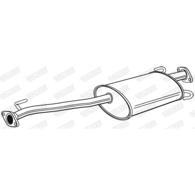 21456 WALKER Mittelschalldämpfer 21456