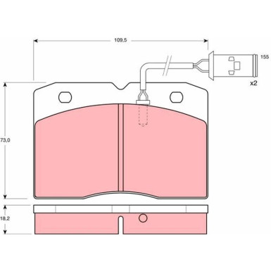 Bremsbelagsatz Iveco P. Daily 35,8-40,10 90 | GDB478