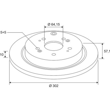 VALEO Bremsscheibe 672515 COATED