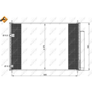 Kondensator, Klimaanlage EASY FIT 35839
