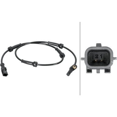 HELLA Sensor, Raddrehzahl | 6PU 012 806-631