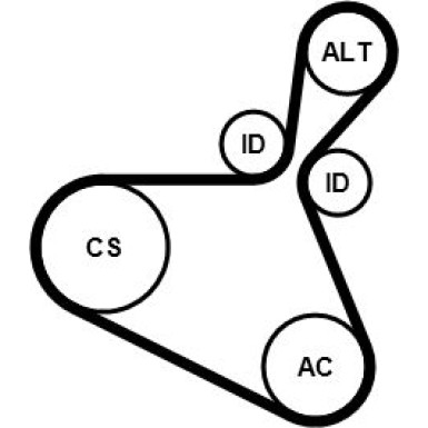 CONTINENTAL CTAM Keilrippenriemen 6PK1179EXTRAK1