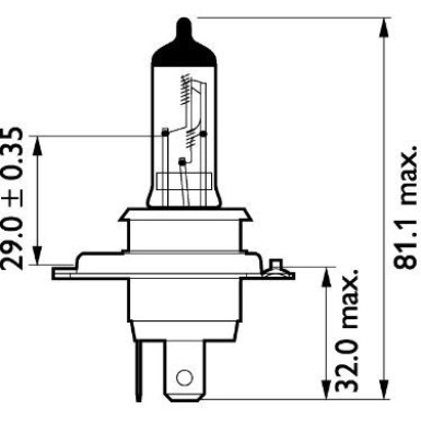 H4 MasterDuty 24V.75/70W.P43t-38 L | Heavy Duty,verstärkt & rüttelfest | 13342MDC1 H4 MasterDuty 24V.75/70W.P43t-38 L | Heavy Duty,verstärkt & rüttelfest | 13342MDC1