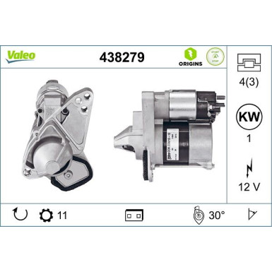 VALEO Anlasser 438279 Valeo Origins New STOP&START OE TECHNOLOGIE