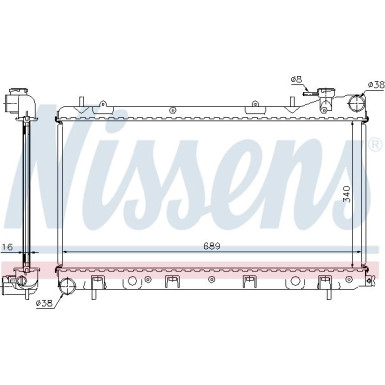 Wasserkühler PKW | SUBARU IMPREZA 1,5-1,8 98 | 67704A