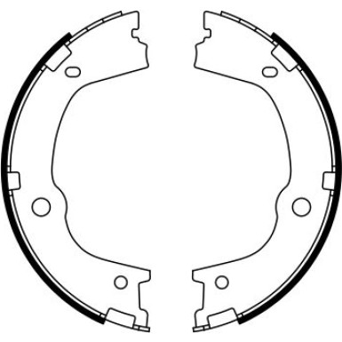 0 986 487 776 Bremsbackensatz, Feststellbremse 0 986 487 776 Bremsbackensatz, Feststellbremse