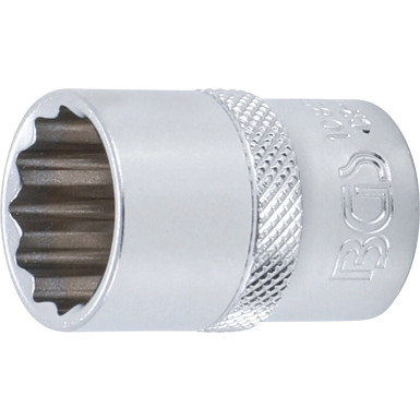 BGS Steckschlüssel-Einsatz-Satz, Zwölfkant | Antrieb Innenvierkant 12,5 mm (1/2"""") | Zollgrößen | 10-tlg | 9114