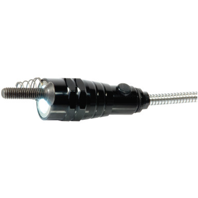 30022SB SW-Stahl LED Teleskop Taschenlampe