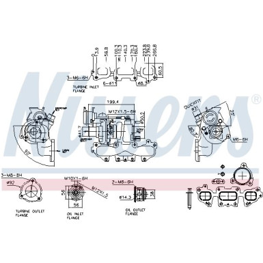 Nissens Turbo DACIA Dokker,RENAULT,NISSAN 10 FACTORY NEW 93445