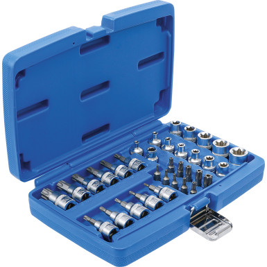 BGS Bit- und Steckschlüsseleinsatz-Satz | 10 mm (3/8"""") | T-Profil (für Torx) | 34-tlg | 5021