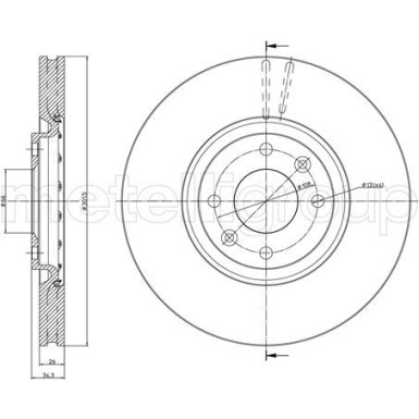 CIFAM Bremsscheibe 800-985C