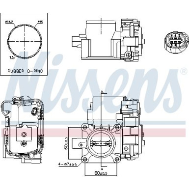 NISSENS Drosselklappenstutzen NISSENS Drosselklappenstutzen
