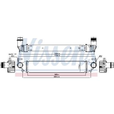 Ladeluftkühler PKW Fiat 500X 14 FIRST FIT 96166