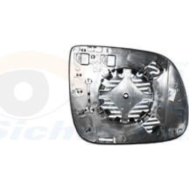 Spiegelglas, Außenspiegel Audi Q5(8R) asphärisch OE 8R0857535E HAGUS 380837