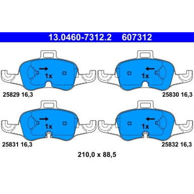 ATE Bremsbeläge ATE Bremsbeläge