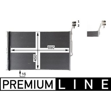 Kondensator, Klimaanlage BEHR Premium Line AC 777 000P