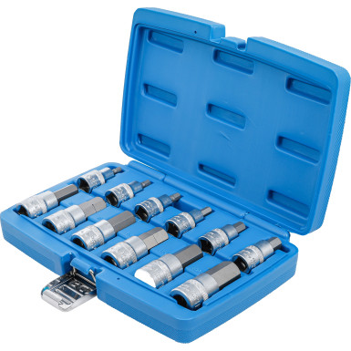 BGS Bit-Einsatz-Satz | Antrieb Innenvierkant 12,5 mm (1/2"""") | Innensechskant 5 - 22 mm | 12-tlg | 5052