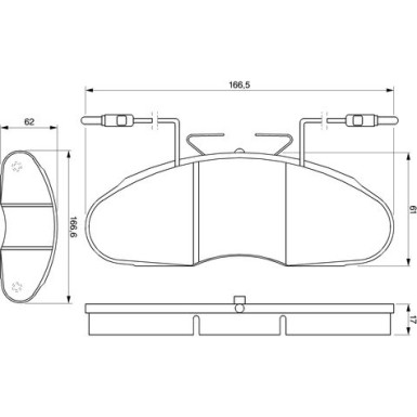 Bremsklötze | RENAULT TRUKS Messenger 90-99 | 0 986 424 080