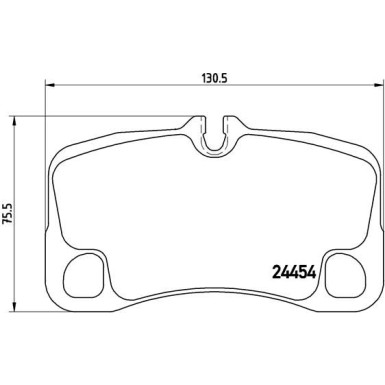 BREMBO Bremsklötze HA | PORSCHE 911 04 | P 65 022
