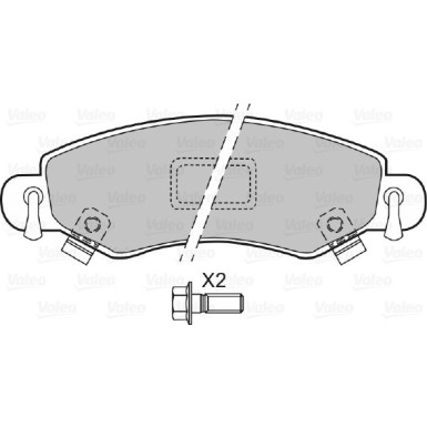 VALEO Bremsbeläge 598453 VALEO Bremsbeläge 598453