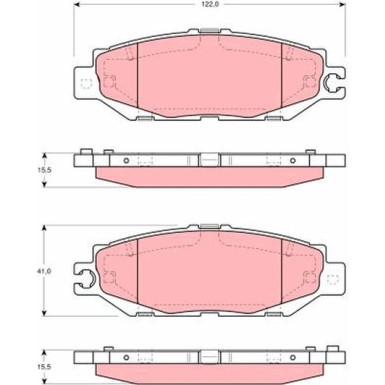 TRW Bremsbeläge GDB1240