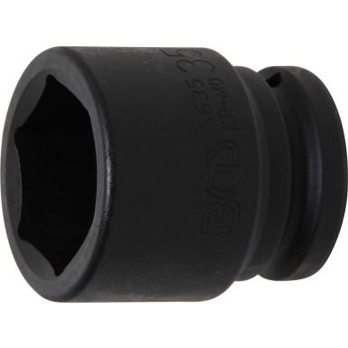 BGS Kraft-Steckschlüssel-Einsatz Sechskant | Antrieb Innenvierkant 20 mm (3/4"""") | SW 35 mm | 5635