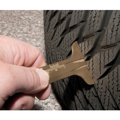 72311L SW-Stahl Reifenprofil-Tiefenmesser Messing