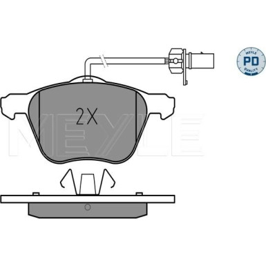 Bremsbelagsatz Vw P. Sharan/T4 95-10 Mit Sensor | 025 232 6920/PD
