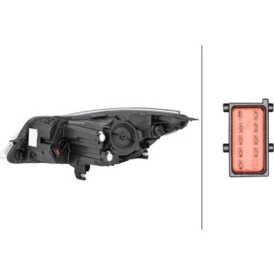 SCHEINWERFER R HELLA | OPEL INSIGNIA A 08-17 | 1EL 011 165-721