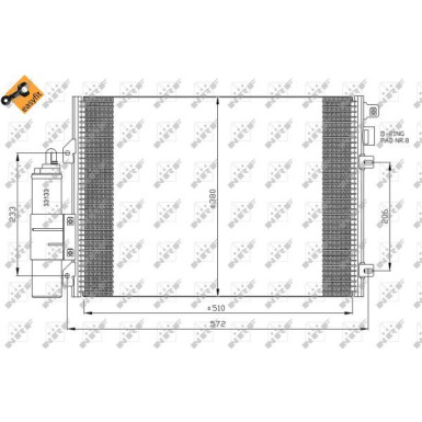 NRF Motorkühler | 53332