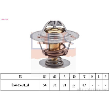 EPS Thermostat 1.880.223S Made in Italy - OE Equivalent