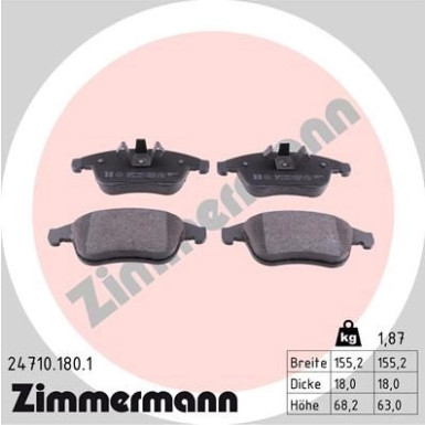ZIMMERMANN Bremsbeläge