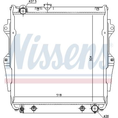 Wasserkühler PKW | TOYOTA Land Cruiser 70 84 | 646862