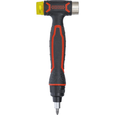 BGS Wechselkopf-Hammer mit Ratschen-Drehgriff für Bits, umschaltbar 3-in-1 BGS Do it yourself 20800