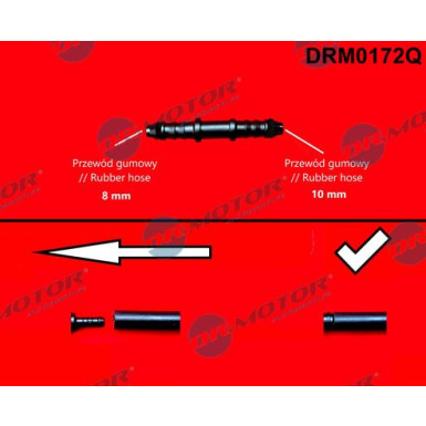DR.MOTOR Schlauchverbinder, Kraftstoffschlauch DRM0172Q