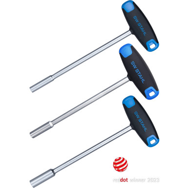 02052L SW-Stahl T-Griff Steckschl.satz, 8-10-13mm