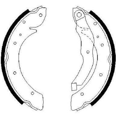 0 986 487 327 Bremsbackensatz 0 986 487 327 Bremsbackensatz